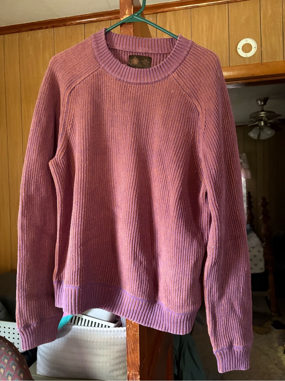 The Territory Ahead Men's Crewneck Sweater in Dusty Rose